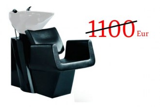 Washing chair, 8022 (color:125, shiny black + black washbasin)